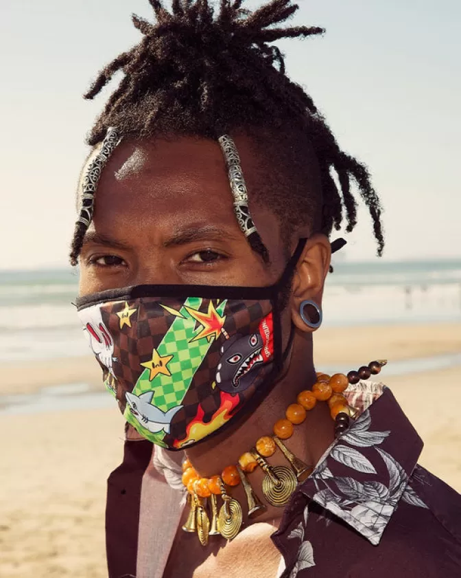 Mascherine Sprayground Limited Edition – Thunder Shark Design Irriverente con Protezione Premium