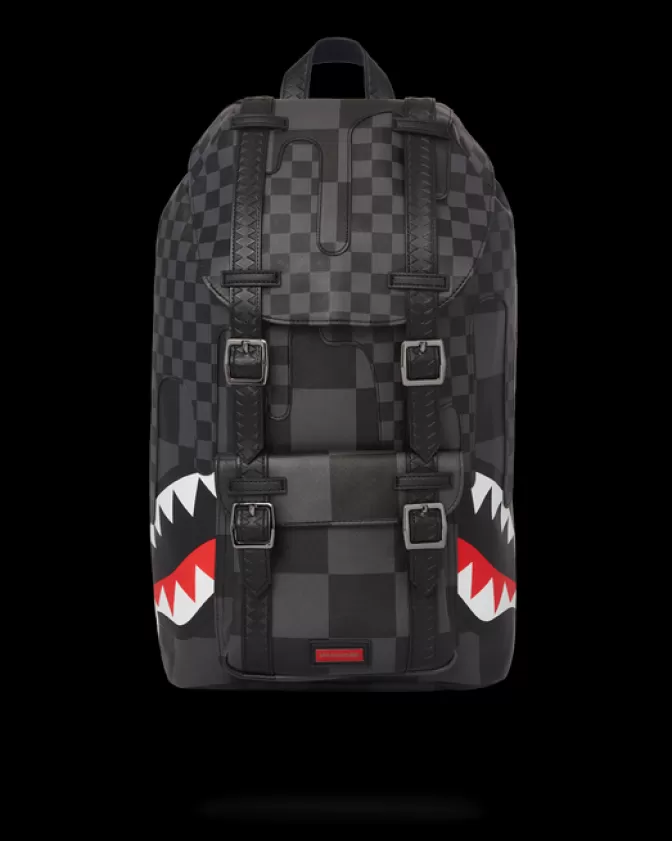 Zaino Sprayground HILLS - Squali Grigi XTC con Stile Urbano e Tema Parigi