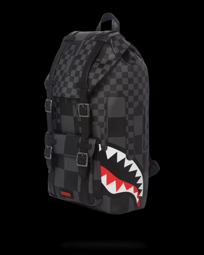 Zaino Sprayground HILLS - Squali Grigi XTC con Stile Urbano e Tema Parigi