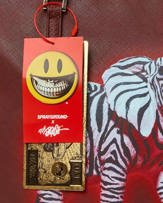 Borsa a Tema Safari: Collaborazione Esclusiva Ron English con Stampe Zebra ed Elefante - Tote Sprayground Collezione Limited Edition